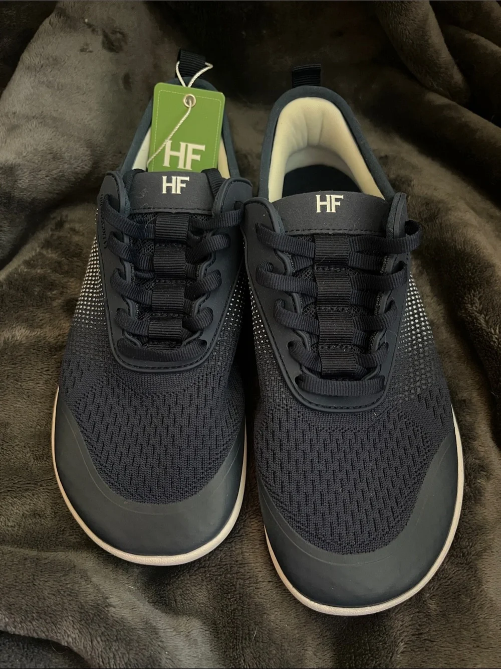 HF Navy Women's Lightweight Knit Athletic Sneakers